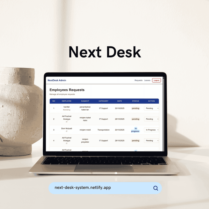 NextDesk - IT Help Desk System